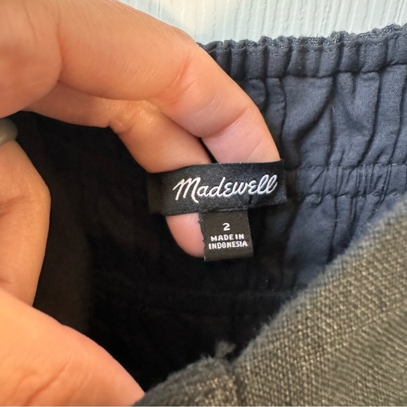 NWOT Madewell Sleeveless Wide-leg Jumpsuit in 100% Linen Front button Black Sz 2 - Picture 4 of 16